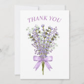 Merci de bouquet de couleur aquarelle (Devant)