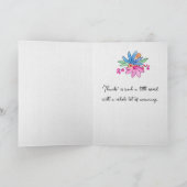 Merci de bouquet de Doodle Floral (Intérieur)