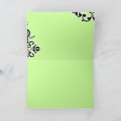 Merci de bouquet noir et blanc (Intérieur)