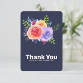 Merci de bouquet Rose à l'aquarelle (Debout devant)