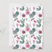 Merci de cactus de Boho, succulent et floral de | (Dos)