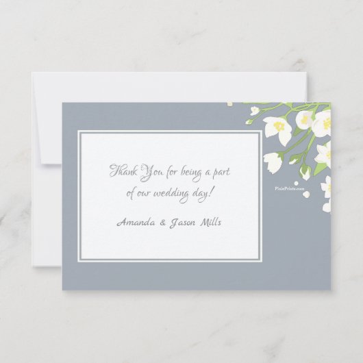 Merci de cadre de photo de jasmin (Dos)