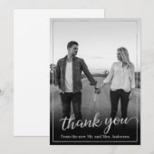 Merci de cadre Silver Photo Personnalisé (Devant / Derrière)