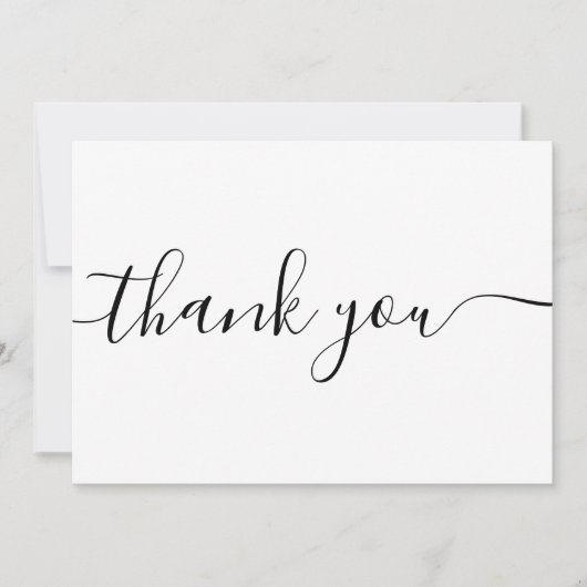 Merci de calligraphie de script simple (Devant)