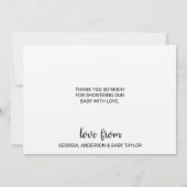 Merci de calligraphie rustique Kraft (Dos)