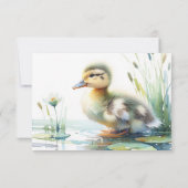 Merci de canard à aquarelle personnalisé (Dos)