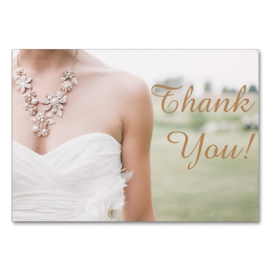 Merci de carte de design mariage (Devant)