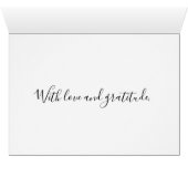 Merci de carte de mariage pour nous épouser (Intérieur Horizontal (Bas))