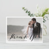 Merci de Carte photo de calligraphie moderne (Debout devant)