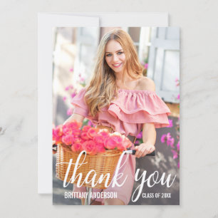 Merci de Carte photo moderne de graduation