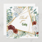 Merci de carte plat (Devant / Derrière)