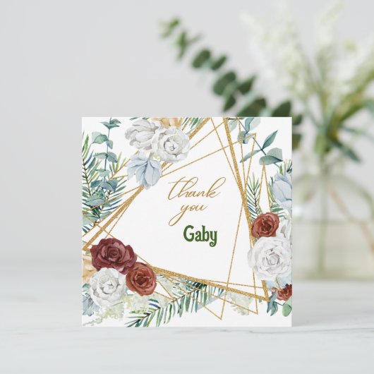 Merci de carte plat (Debout devant)