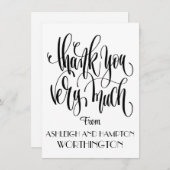 Merci de carte plat (Devant / Derrière)