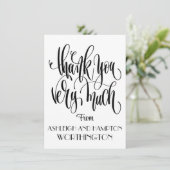 Merci de carte plat (Debout devant)