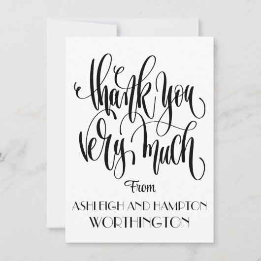 Merci de carte plat (Devant)