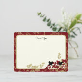 Merci de carte plat de bois et de feuillage (Debout devant)