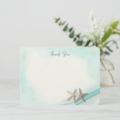 Merci de carte plat Starfish et Ribbon (Debout devant)