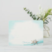 Merci de carte plat Starfish et Ribbon (Debout devant)