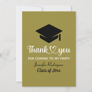 Merci De Casquette Gradué Pour Être Venu À Mon Par