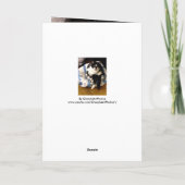 Merci de chat pour mes cartes cadeau de Noël (Dos)