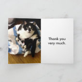 Merci de chat pour mes cartes cadeau de Noël (Intérieur)