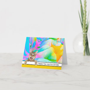 Merci de chat Tabby pour animaux de compagnie