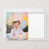 Merci de chien de ballon Carte photo pour enfants (Dos)