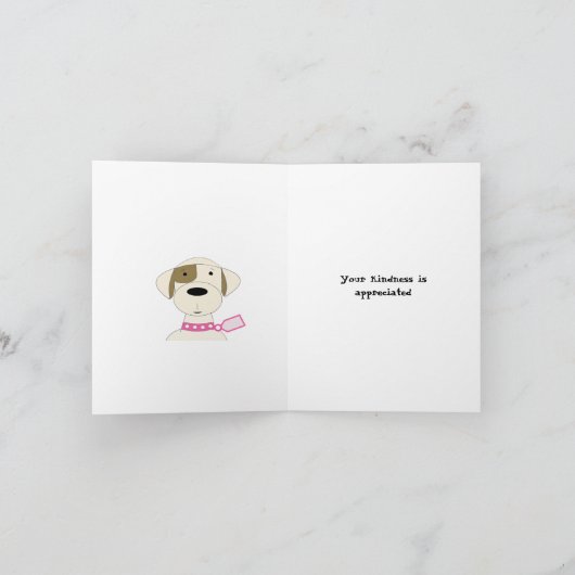 Merci de chien de dessin cool (Intérieur)