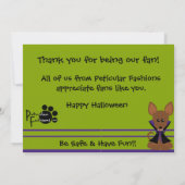 Merci de client de Halloween (Dos)