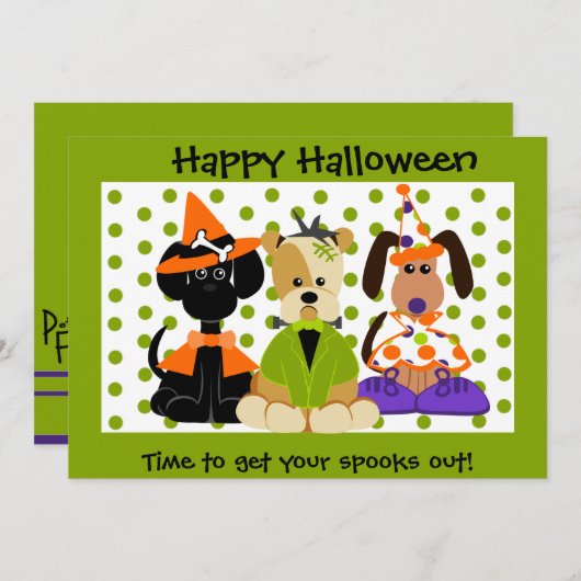 Merci de client de Halloween (Devant / Derrière)