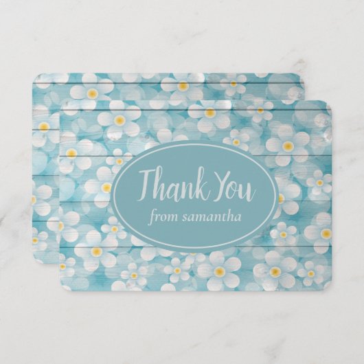 Merci de clôture en bois peint (Devant / Derrière)