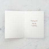 Merci de coeur de professeur (Intérieur)