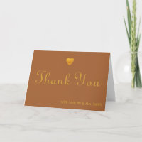Merci de coeur Or mignon