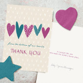 Merci de coeur Turquoise