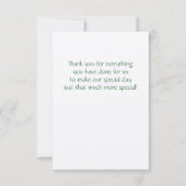 Merci de coins de trèfle vert et de papillon (Dos)