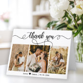Merci de collage photo Mariage à main