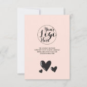 Merci de commande de coeur de script de signature (Dos)