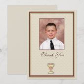 Merci de communion Carte photo (Devant / Derrière)