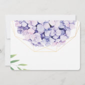 Merci de communion géométrique floral Lilac (Dos)