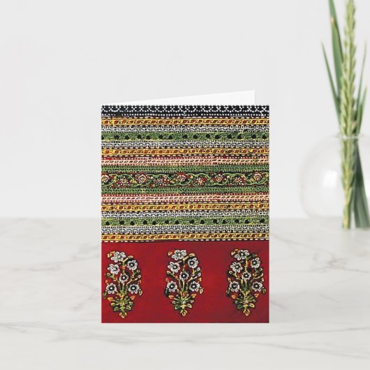 Merci de conception de broderie Vintage rouge (Devant)