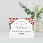 Merci de confirmation de la fille rose florale esp (Debout devant)