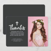 Merci de confirmation| Photo personnalisée (Devant / Derrière)