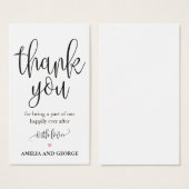 Merci de couleur modifiable Balises de belle calli (Devant & derrière)