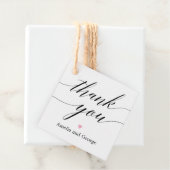 Merci DE COULEUR MODIFIABLE Étiquette Script moder (En situation)