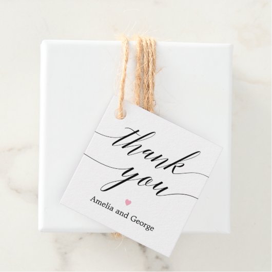 Merci DE COULEUR MODIFIABLE Étiquette Script moder (En situation)