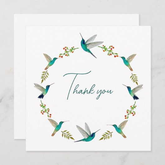 Merci de couronne de colibri (Devant / Derrière)