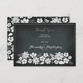 Merci de cru de fleurs blanches de tableau (Devant / Derrière)