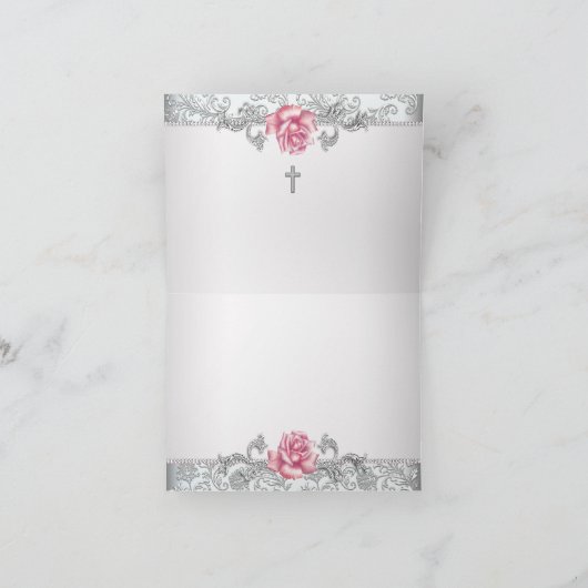 Merci de damassé de rose de rose (Intérieur)