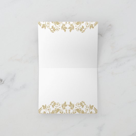 Merci de damassé d'or (Intérieur)