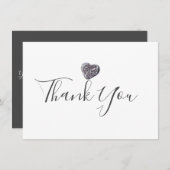 Merci de découverte du coeur de galets (Devant / Derrière)